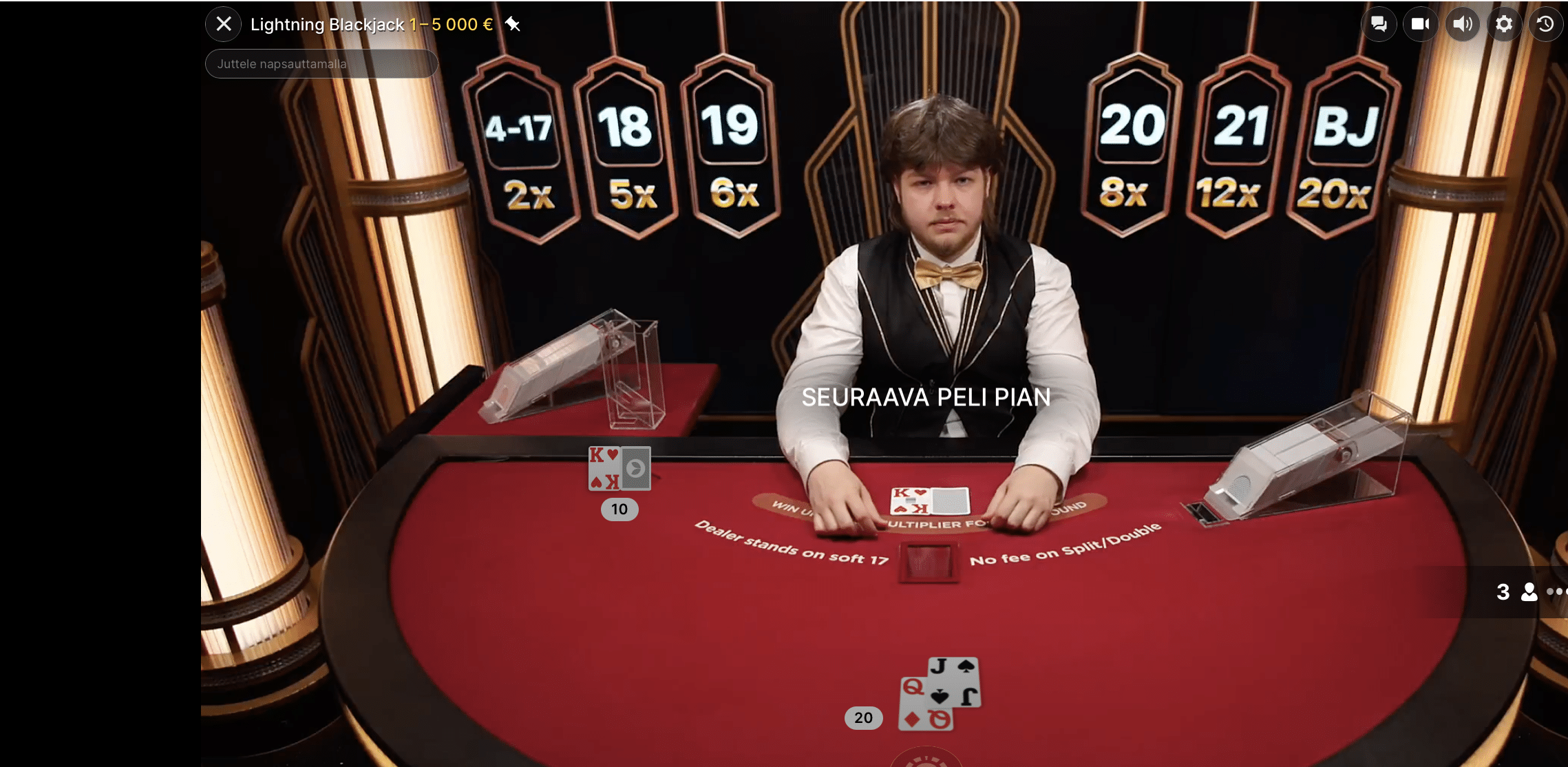 Blackjack peli ilman rekisteröintiä