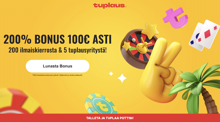 Tuplauksen tervetulobonus