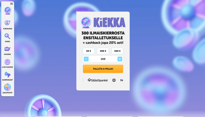 Kiekka-kasinon bonus
