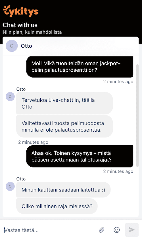 Chat-keskustelua