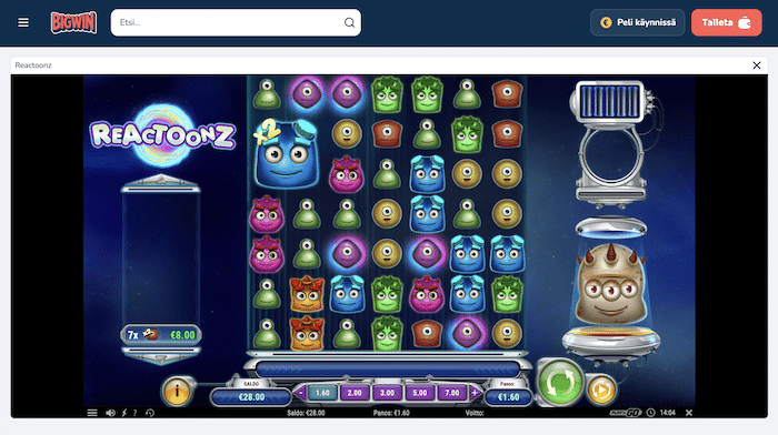 Bigwin-kasinon bonuksella saatu voitto