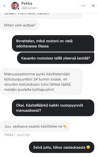 Juttelua chatissa