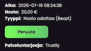 Nosto odottavassa tilassa