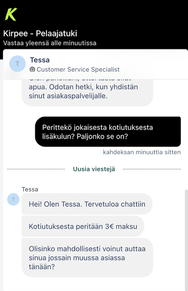 Kirpeen asiakaspalvelu